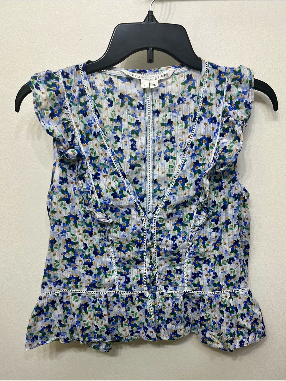 Veronica Beard Araya floral sleeveless top